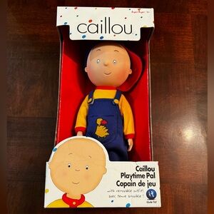 Caillou Playtime Pal Rubber Doll With Removable Outfit  New In Box